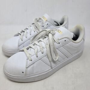 Adidas Womens White Court Sneakers US 8.5 Casual Classics